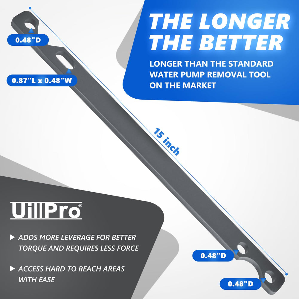 UillPro 32mm wrench handle detail showing solid construction for reliable counter-holding