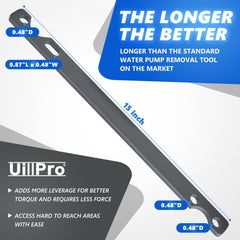 UillPro 32mm wrench handle detail showing solid construction for reliable counter-holding