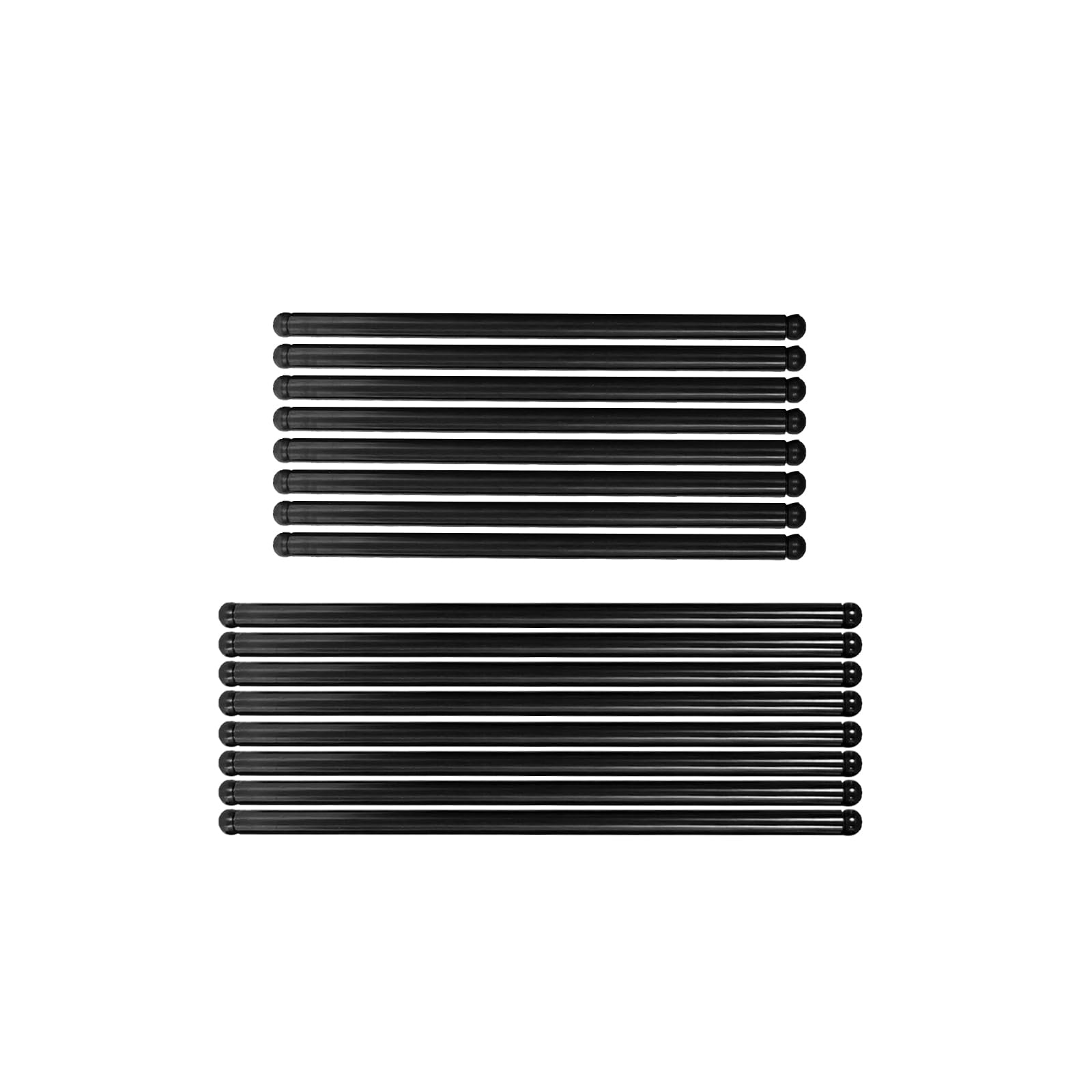 UINIEBOOM part number label beside pushrods for easy OE/OEM cross-reference