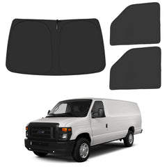 ULROLIT front windshield shade showing full-coverage fit and sun protection