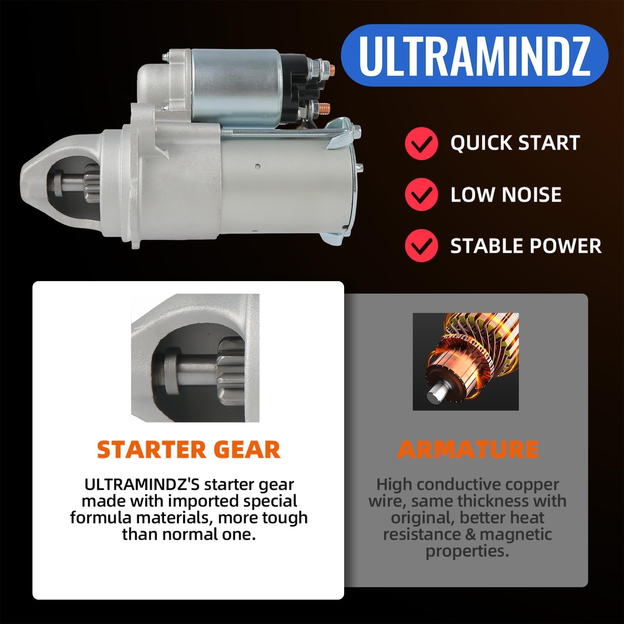 ultramindz starter in mechanic install setting showing professional service benefit