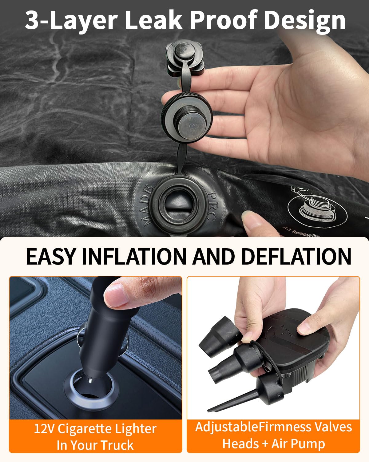 Umbrauto Tocama heavy-duty 210T bottom fabric detail for puncture protection