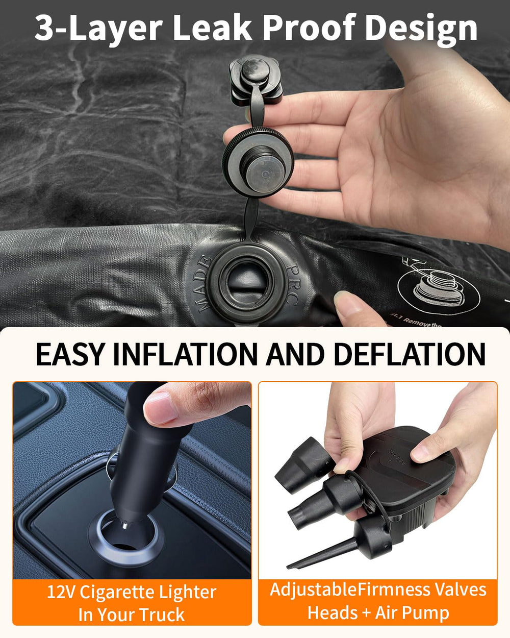 Umbrauto Tocama heavy-duty 210T bottom fabric detail for puncture protection
