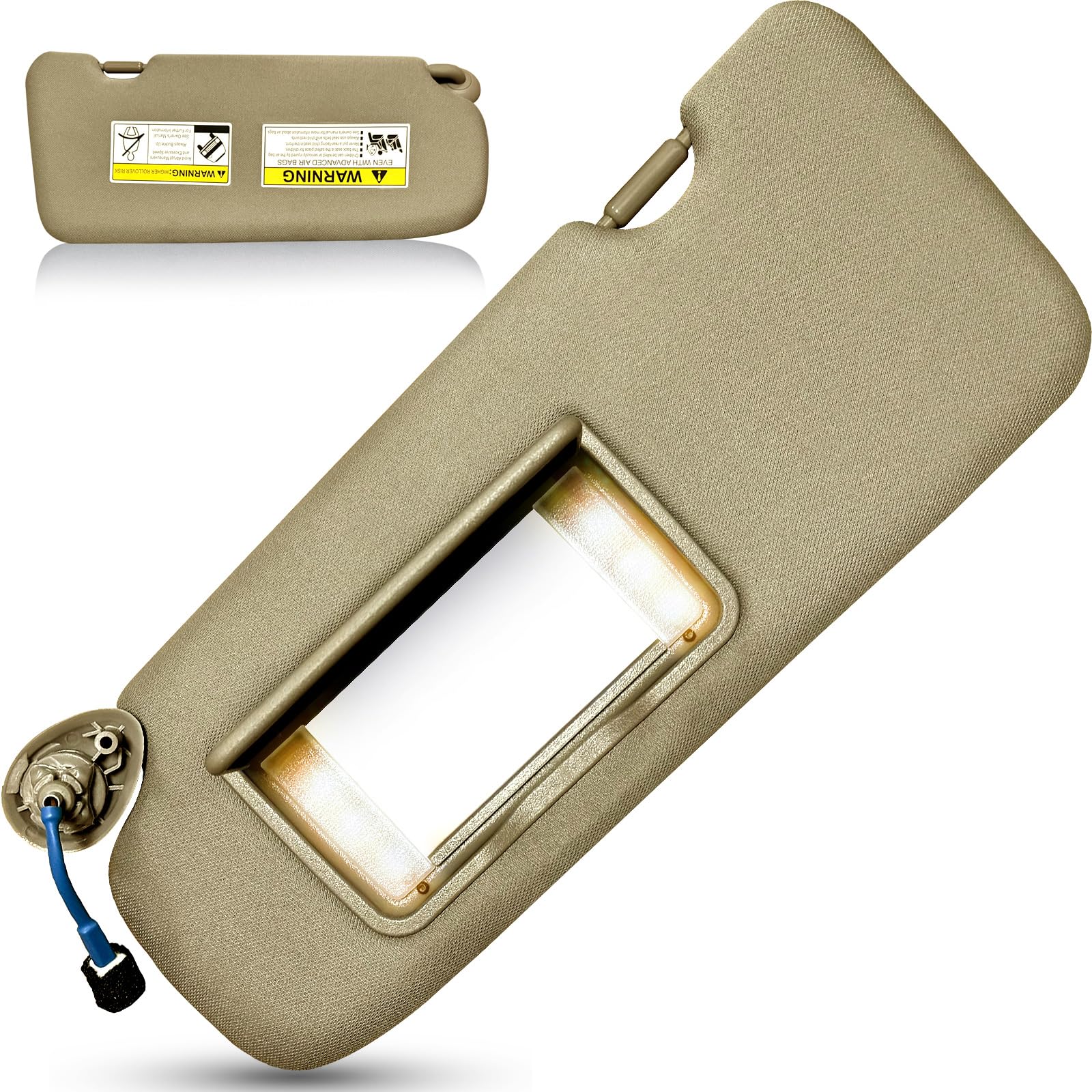 UMISHI left driver sun visor front view showing fit and clean finish
