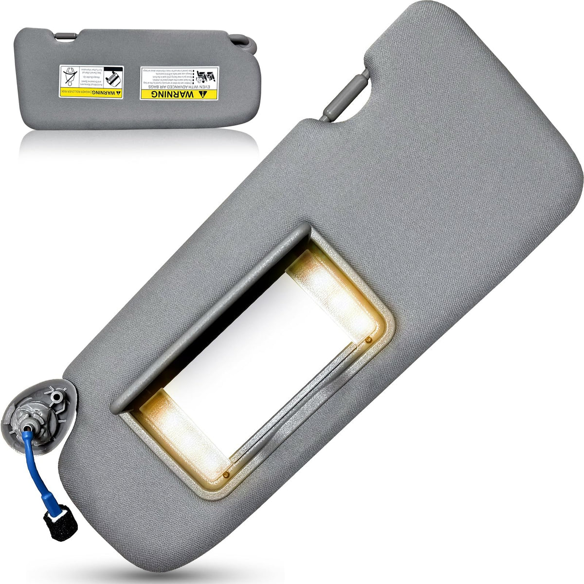 UMISHI left driver sun visor front view showing OEM fit and finish benefit