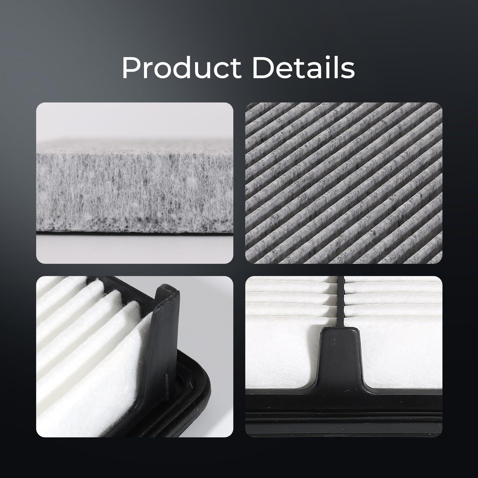 UMONIE cabin filter being inserted into HVAC slot for fresher in‑car air