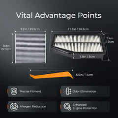 UMONIE cabin filter detail showing filtration media to reduce dust and pollen