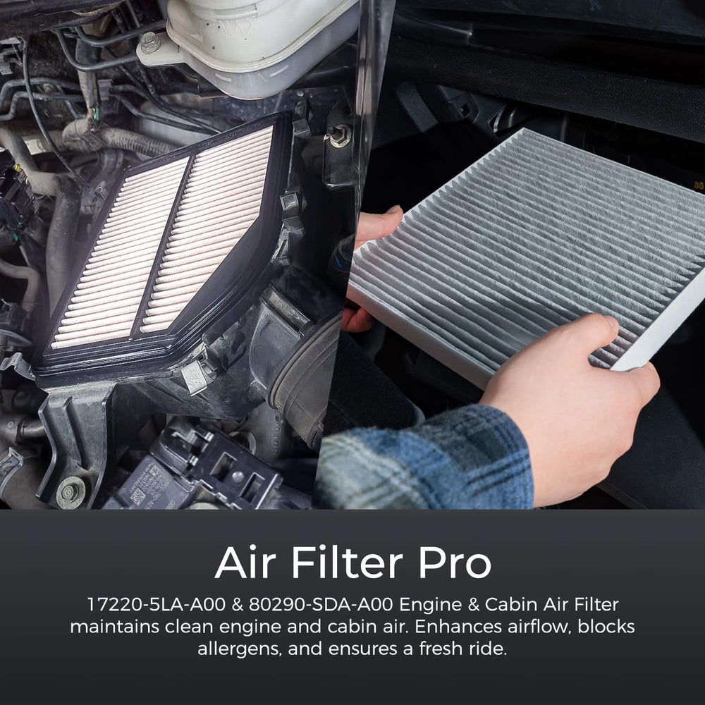 UMONIE engine filter installed in a Honda CR-V engine bay for improved airflow