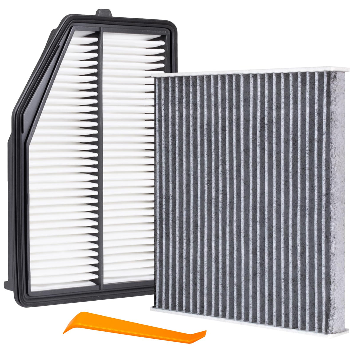 UMONIE front packaging showing both engine and cabin filters, clear compatibility benefit