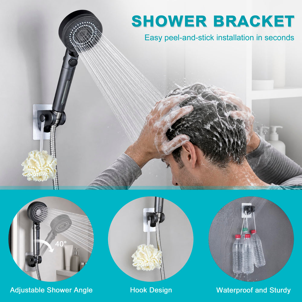 Umyder handheld shower in outdoor RV use showing practical rinse and comfort