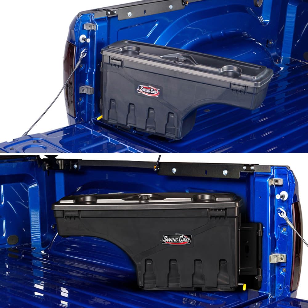 UNDERCOVER SwingCase mounted in bed showing 3-inch clearance from tonneau cover