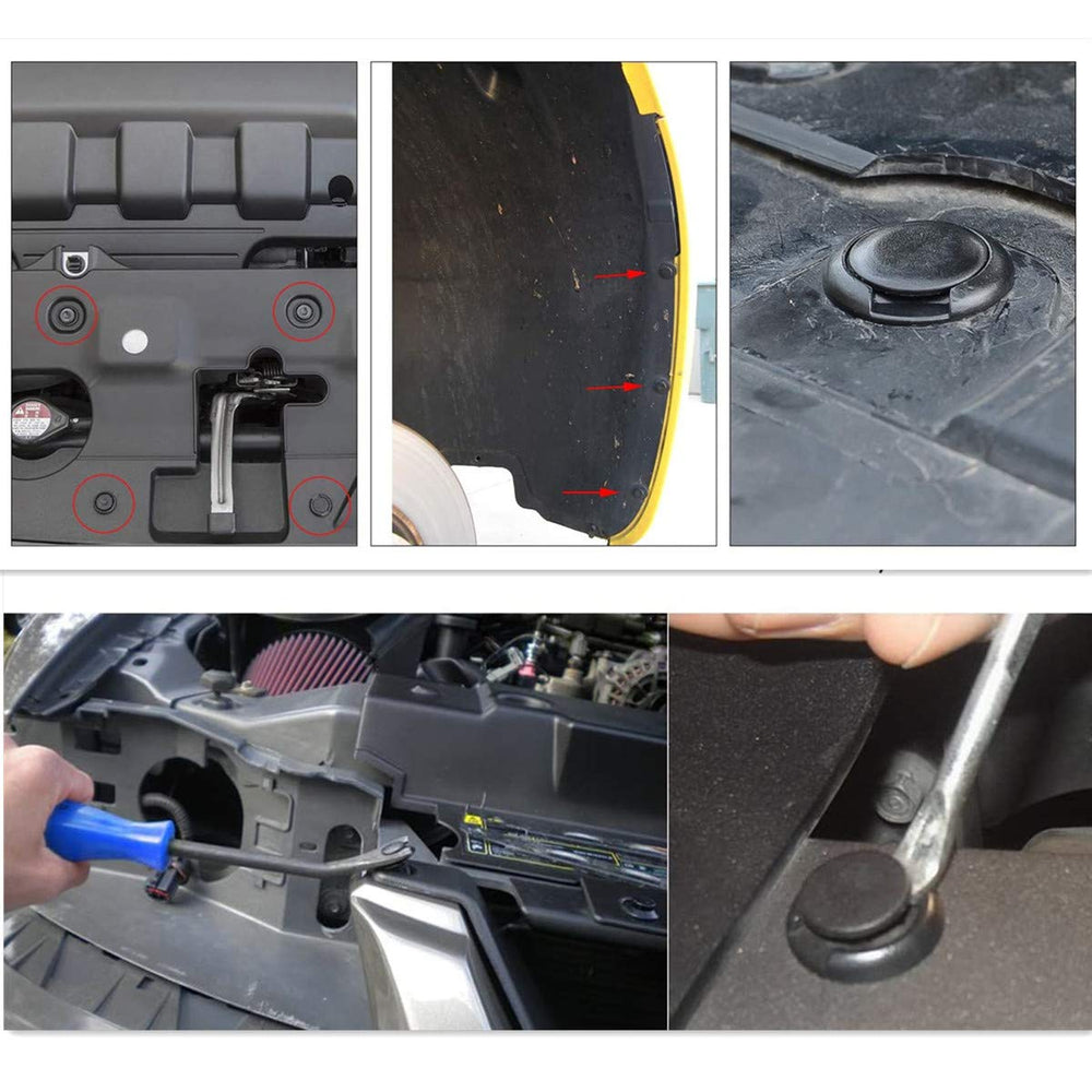 UNENDA fastener remover tool in use prying a door panel clip without panel damage