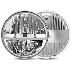 UNI-SHINE front face view showing crisp chrome reflector and DOT lens for safer driving