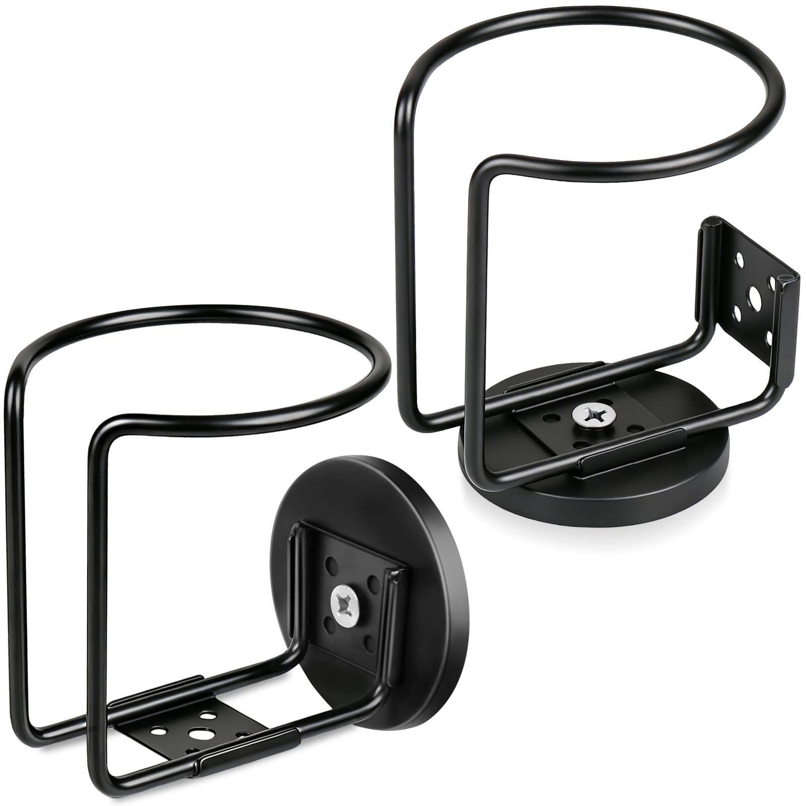UNIGT front view of magnetic cup holder showing rugged build and open cup space