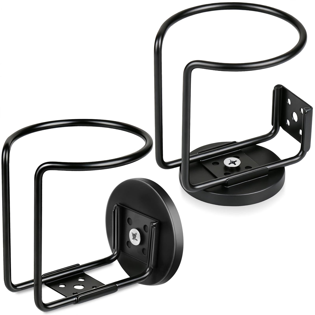 UNIGT front view of magnetic cup holder showing rugged build and open cup space