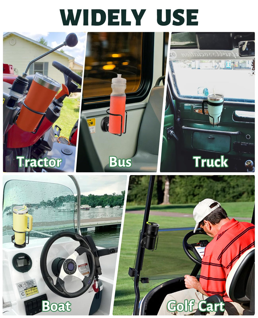 UNIGT mounted on a tractor cab showing stable placement and easy reach