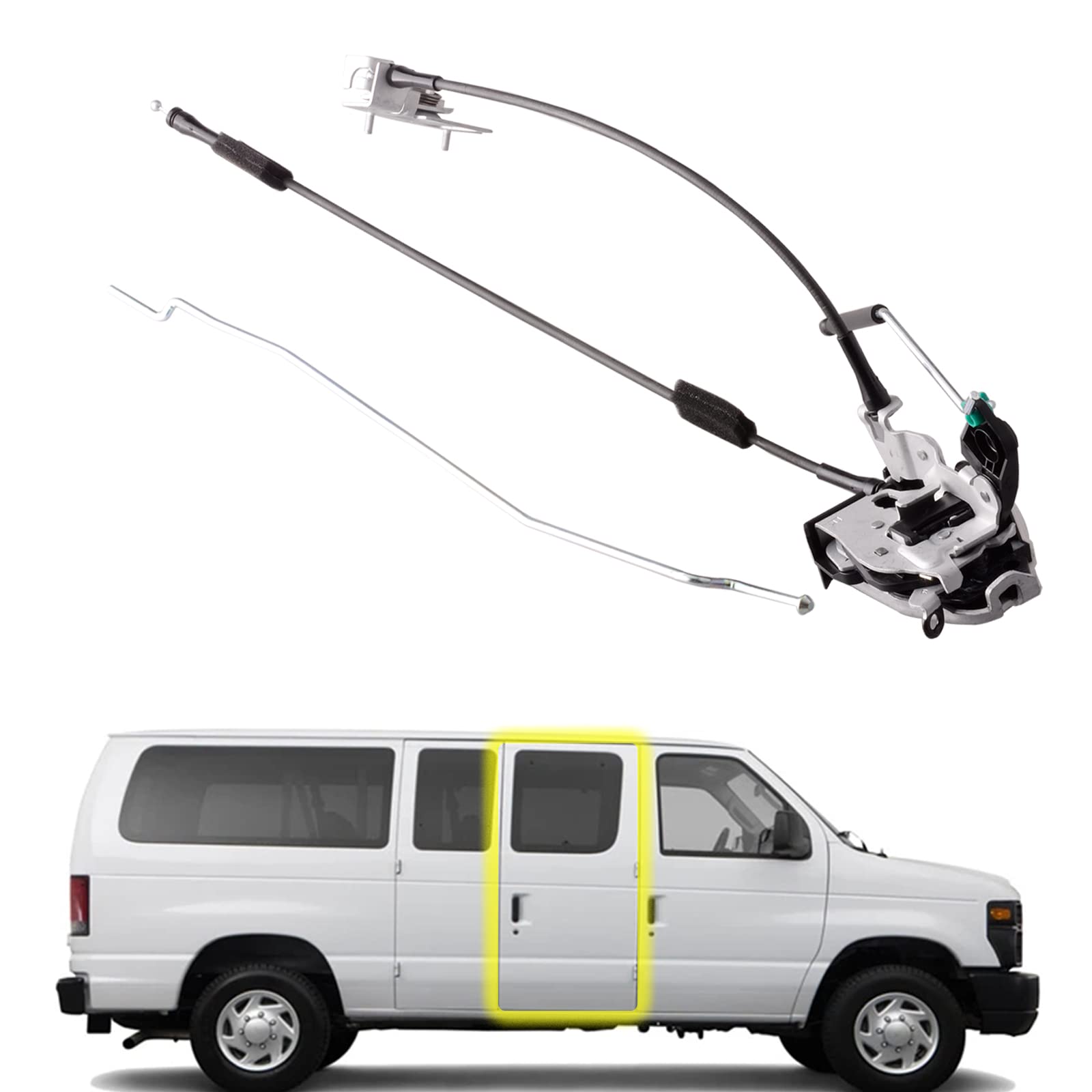unikpas front latch assembly showing mounting points and reliable fit