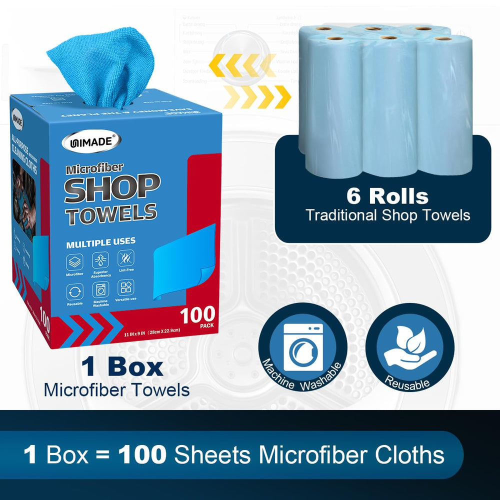 UNIMADE close-up microfiber weave highlighting lint-free cleaning