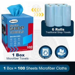 UNIMADE close-up microfiber weave highlighting lint-free cleaning