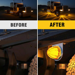 unionlux bracket installed under truck with light, secure mounting