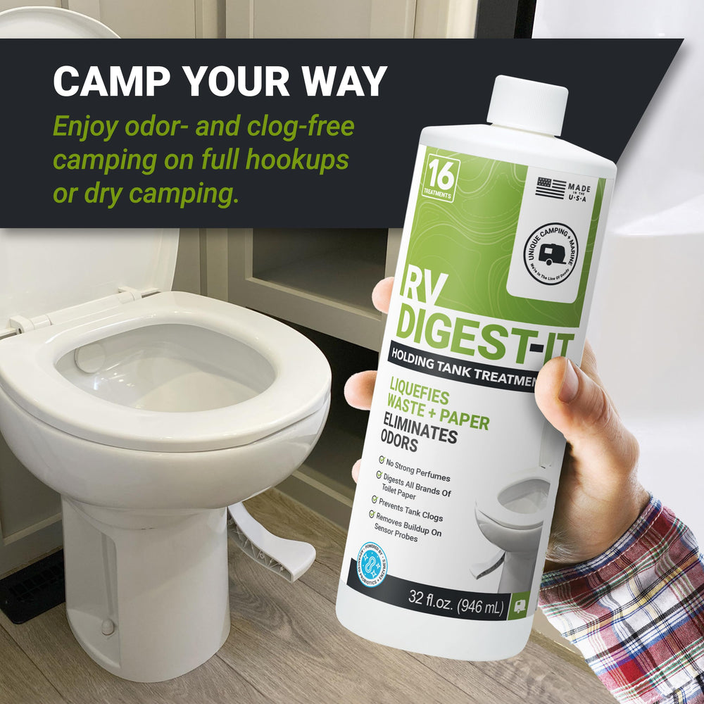 Unique label detail calling out septic-safe enzymes and usage guidance benefit