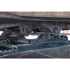 United Pacific tool in use on a truck demonstrating safe uncoupling and less physical strain