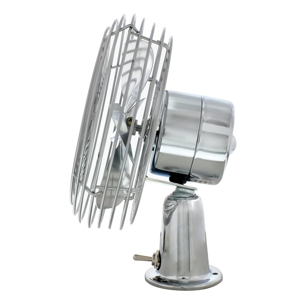 United Pacific fan next to ruler showing compact dimensions and easy fit for interiors