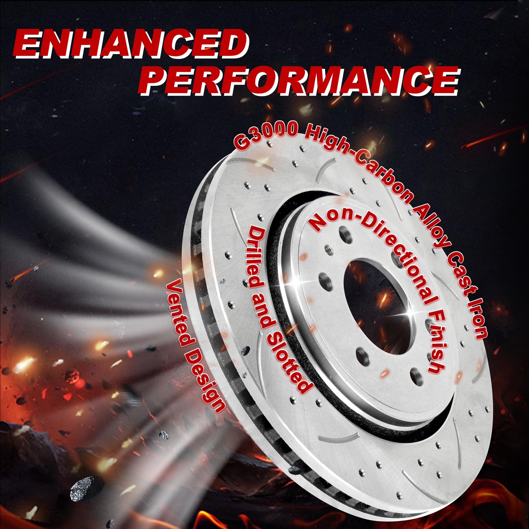 UNITHUB ceramic brake pad close detail showing chamfered edge for reduced noise