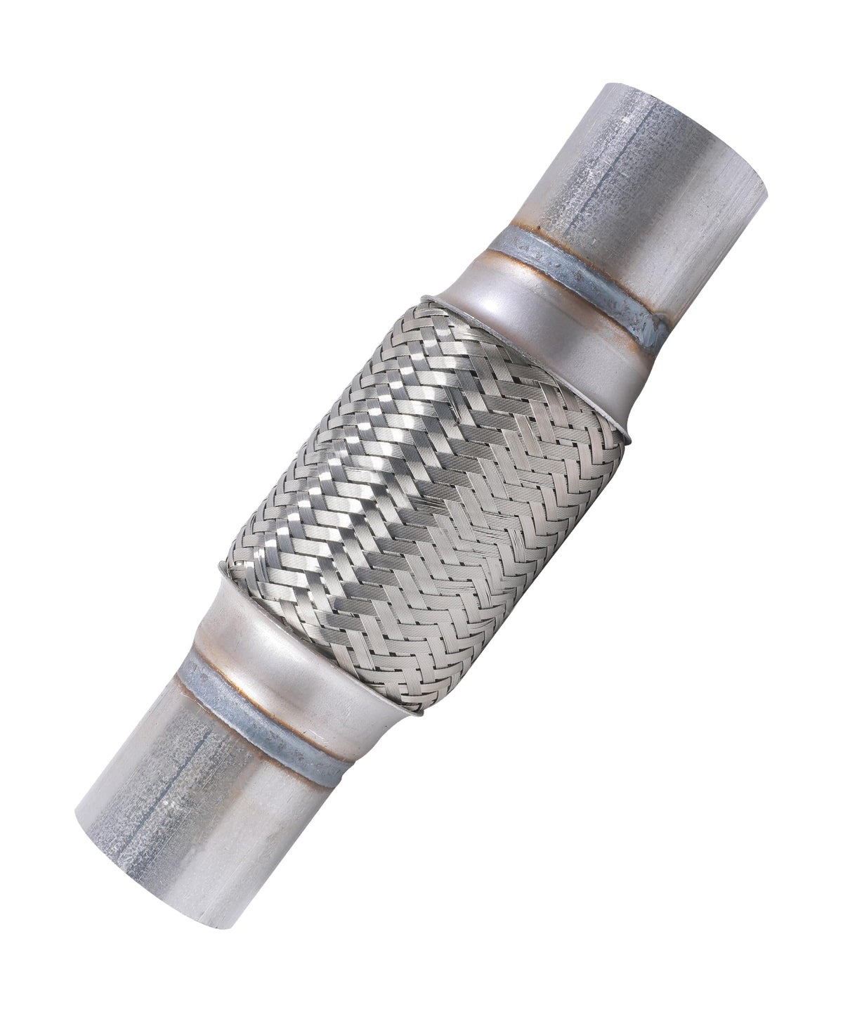 UNLRAE flex pipe front view showing full length and durable finish for easy fitment