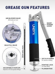 UNOYX knurled aluminum barrel closeup offering secure grip and corrosion protection