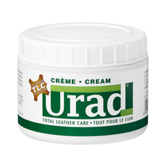 URAD leather conditioner 7oz front label showing neutral cream and benefits