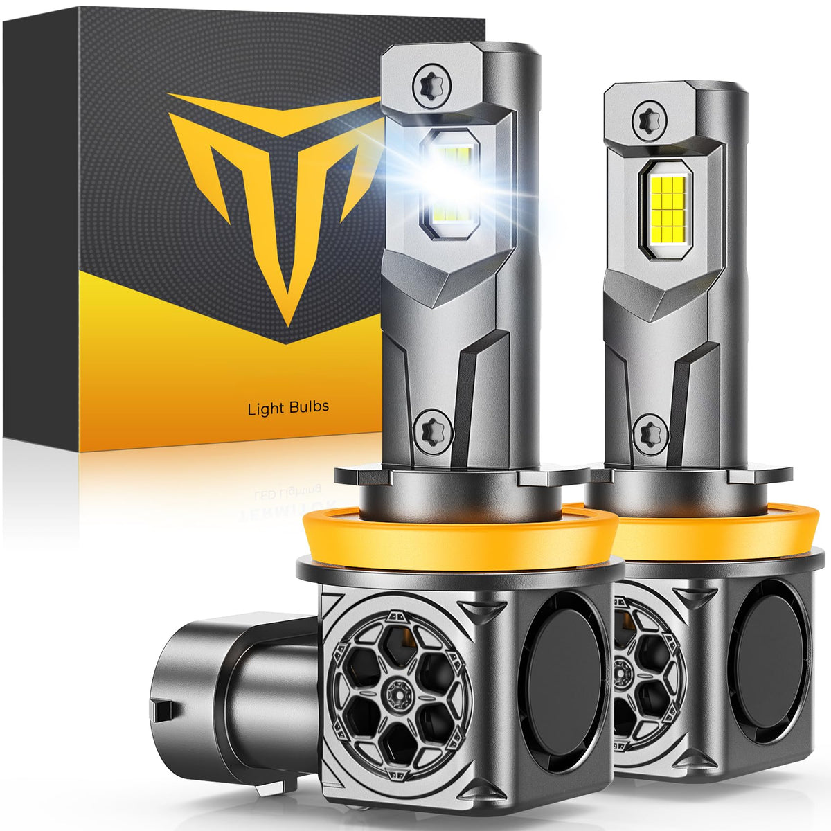 ursprung H11 front view showing bulb face and secure base for easy installation