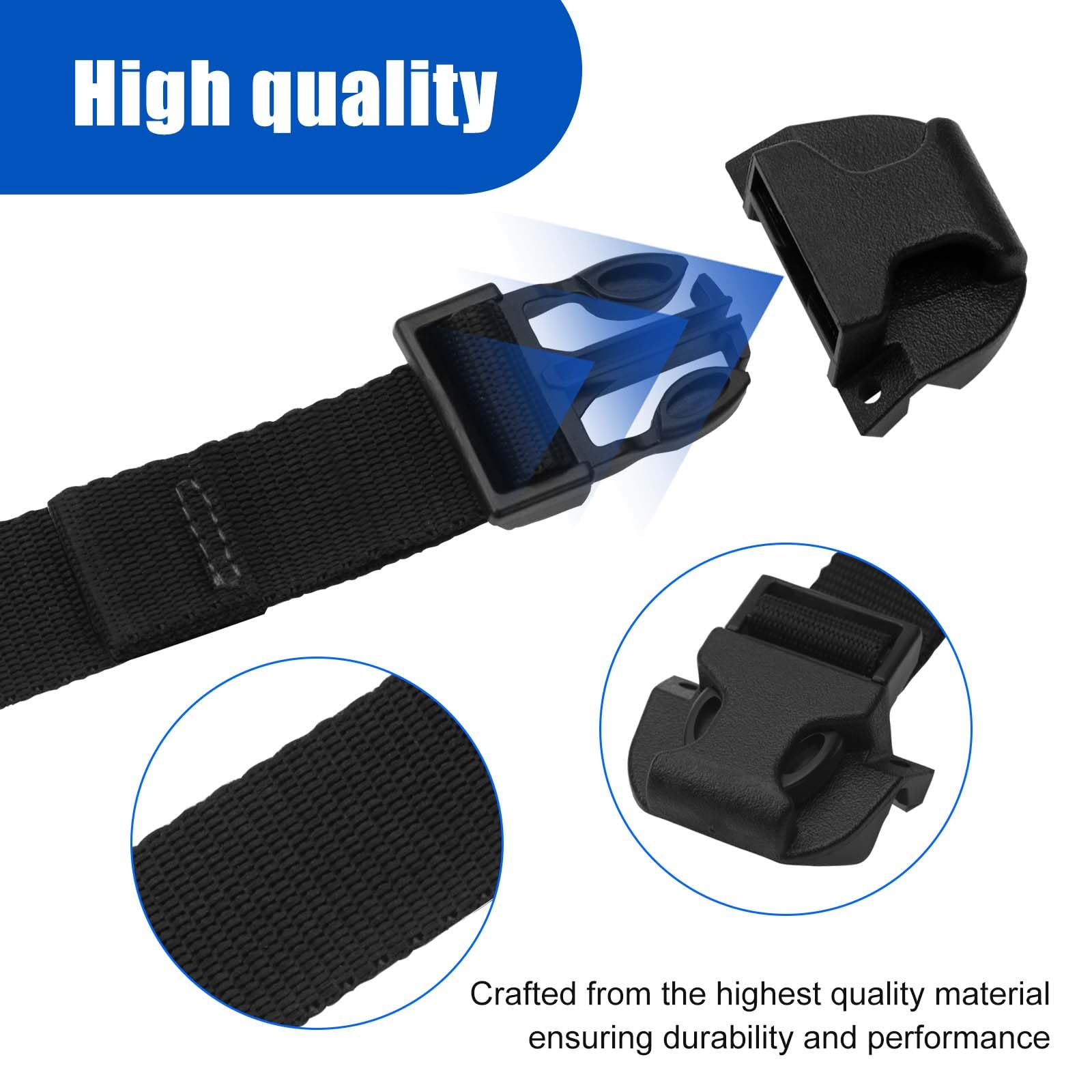 URYKEC buckle kit installed on truck bed securing tonneau cover tightly