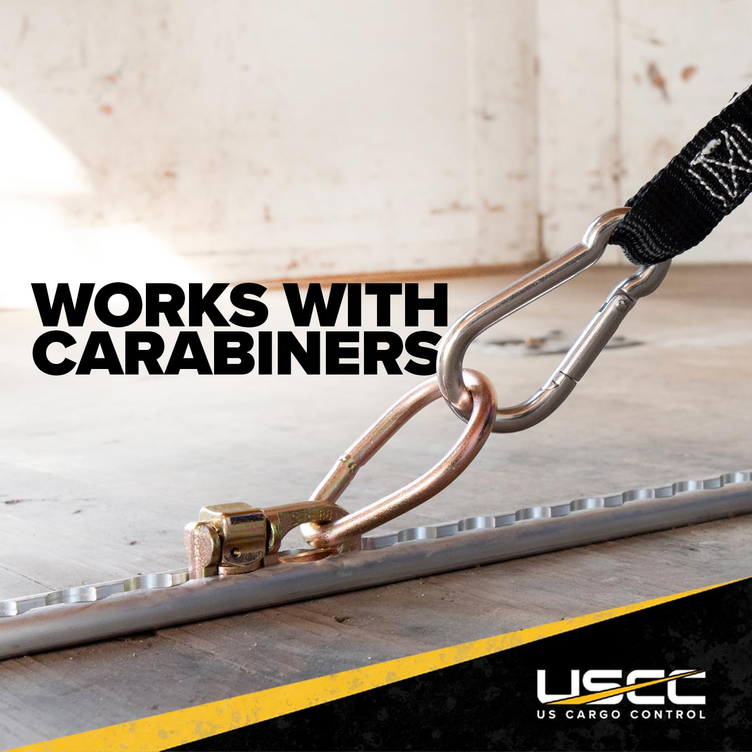 US Cargo Control detailed zinc finish on metal surface showing corrosion resistance benefit