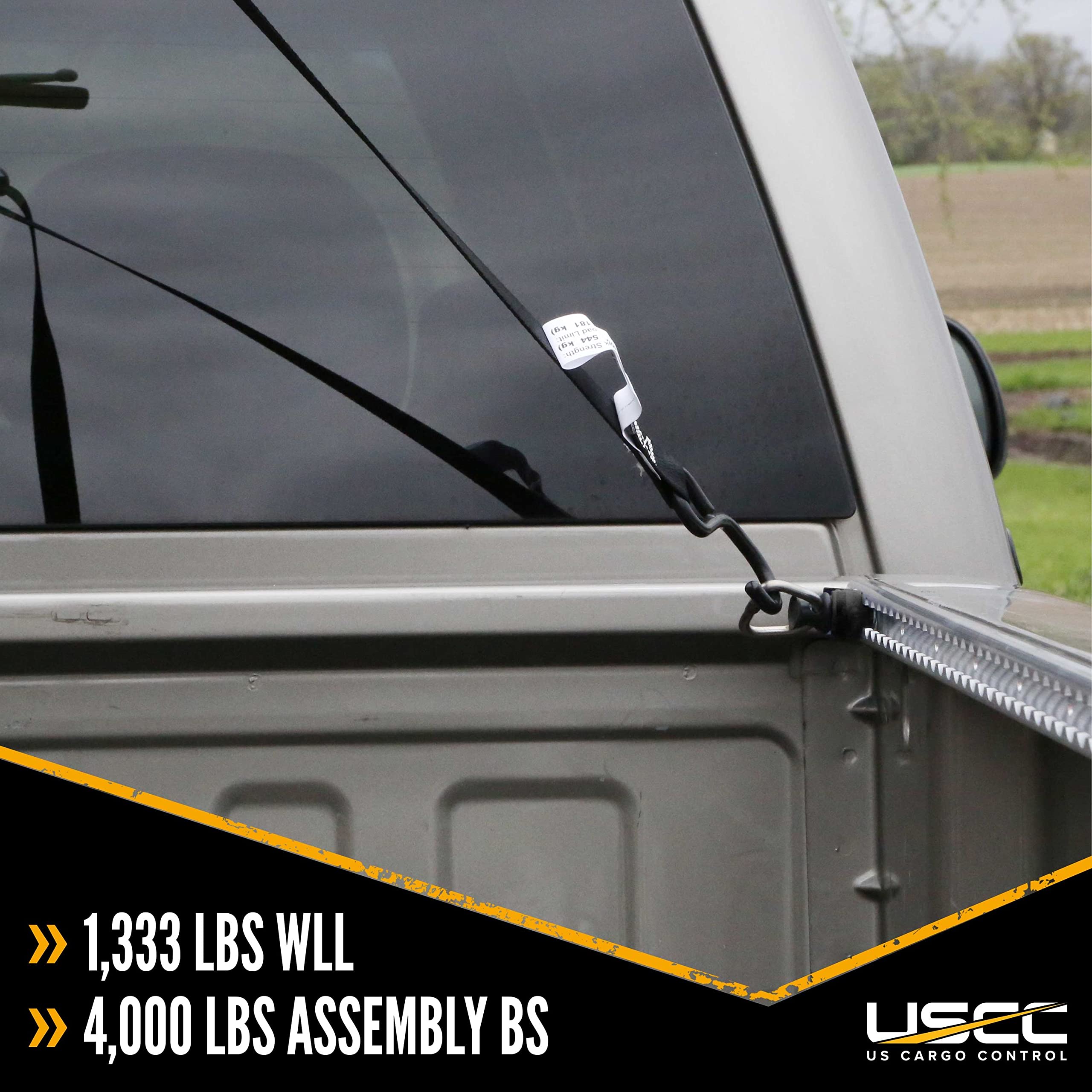 US Cargo Control van load setup showing studs securing motorcycle for safer transport
