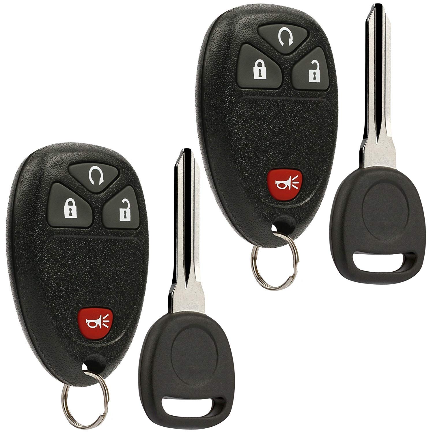 USARemote front view of the two fobs and ignition keys for fast replacement