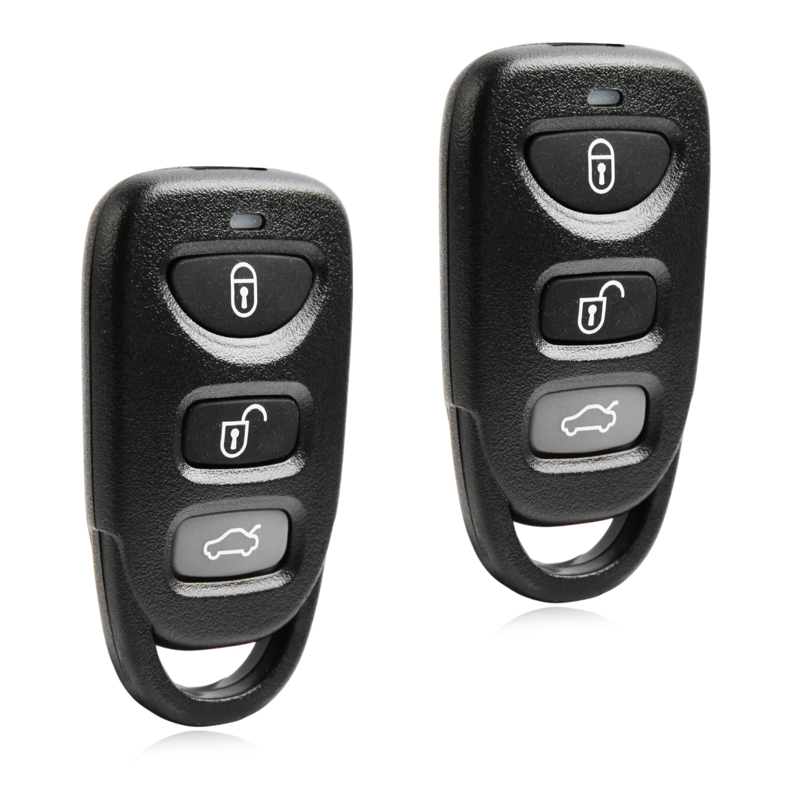 USARemote front view of two 3-button fobs showing benefits of ready-to-program replacements