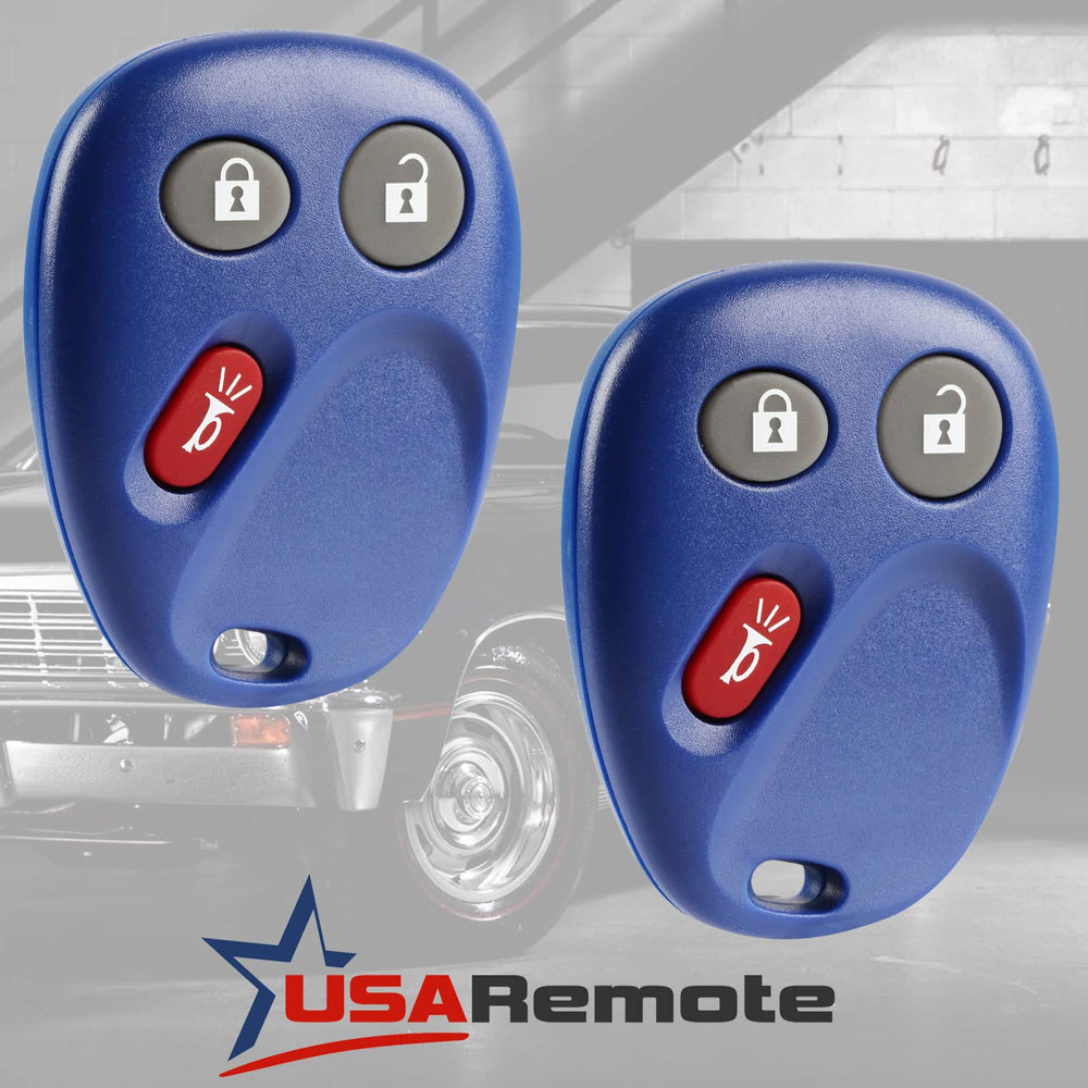USARemote LHJ011 Blue back with battery compartment visible for quick battery replacement benefit