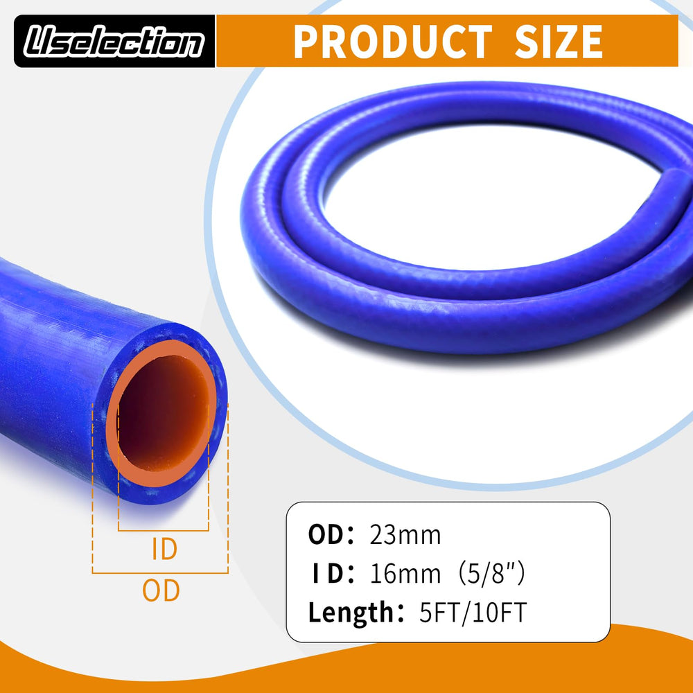 Uselection cross-section showing polyester reinforcement for high pressure resilience