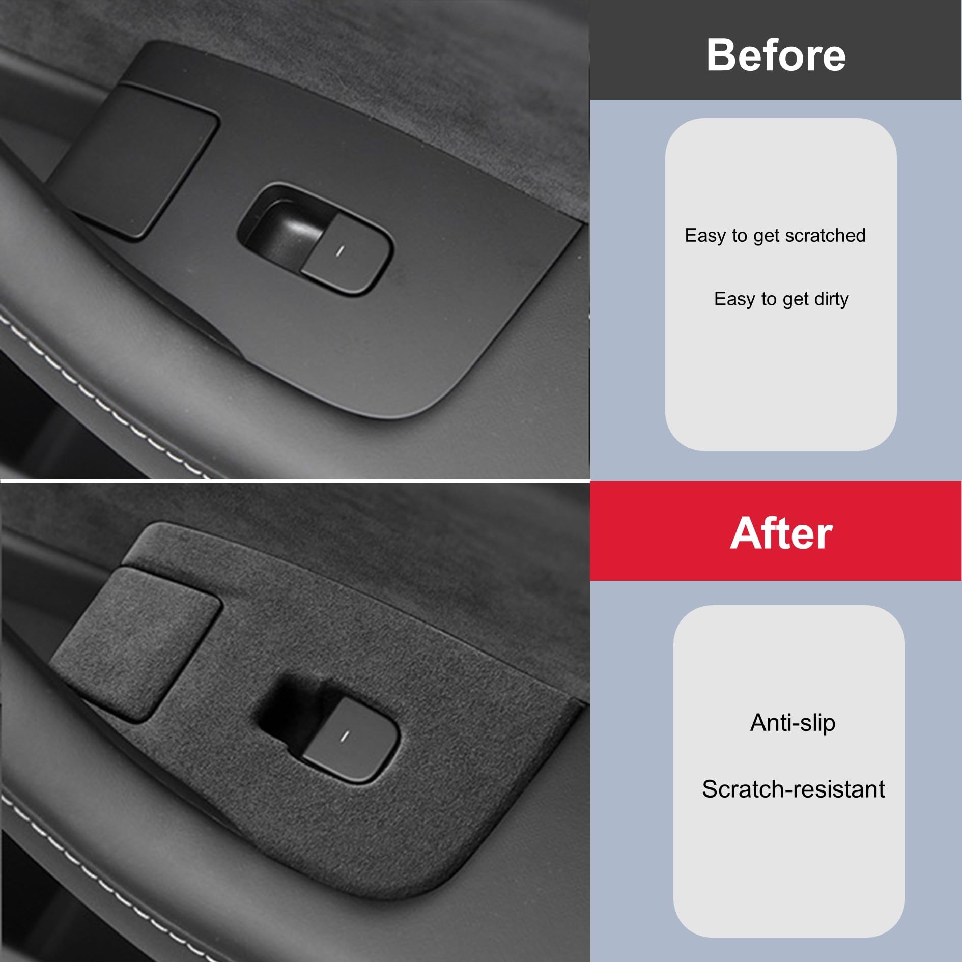ushilife button clearance closeup showing precise cutouts and unobstructed controls benefit