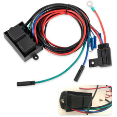 USSKYBOY front view of replacement relay harness showing connectors and cable routing, aids fit verification