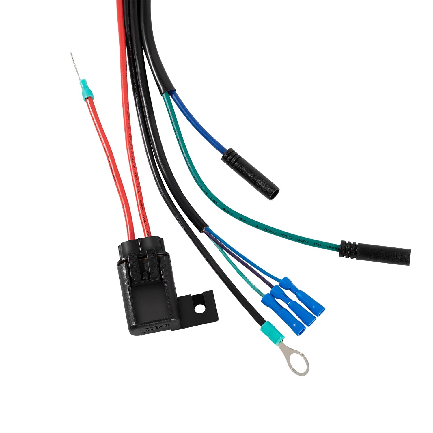USSKYBOY harness held in hand for scale, clarifies dimensions for proper planning