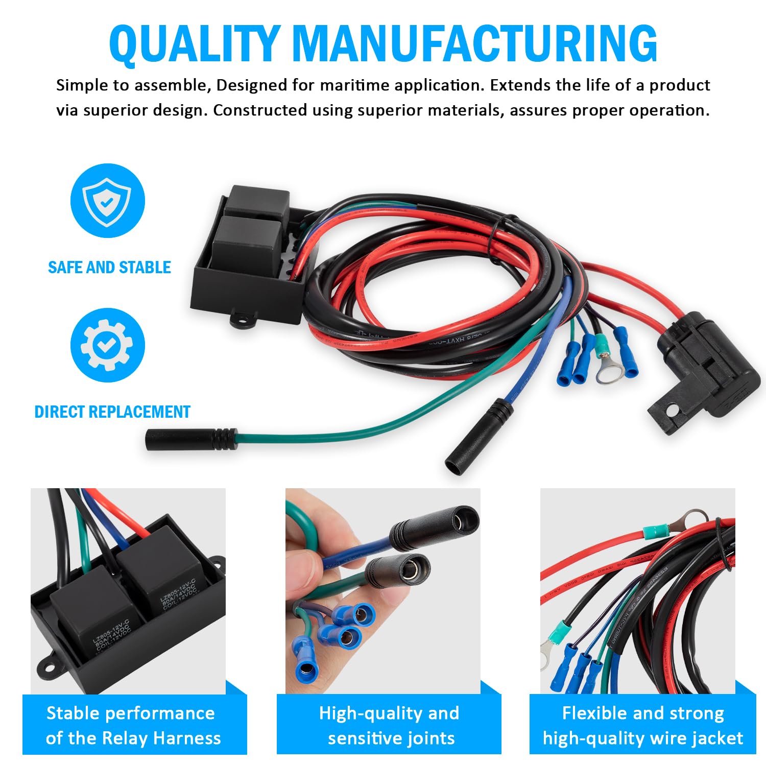 USSKYBOY full wiring layout showing lengths and branches, ensures correct reach and routing