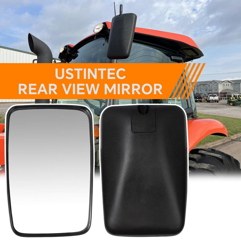 ustintec mirror close-up of glass and casing highlighting impact-resistant texture