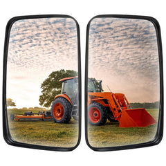 ustintec mirror front view showing curved wide-angle surface for improved visibility