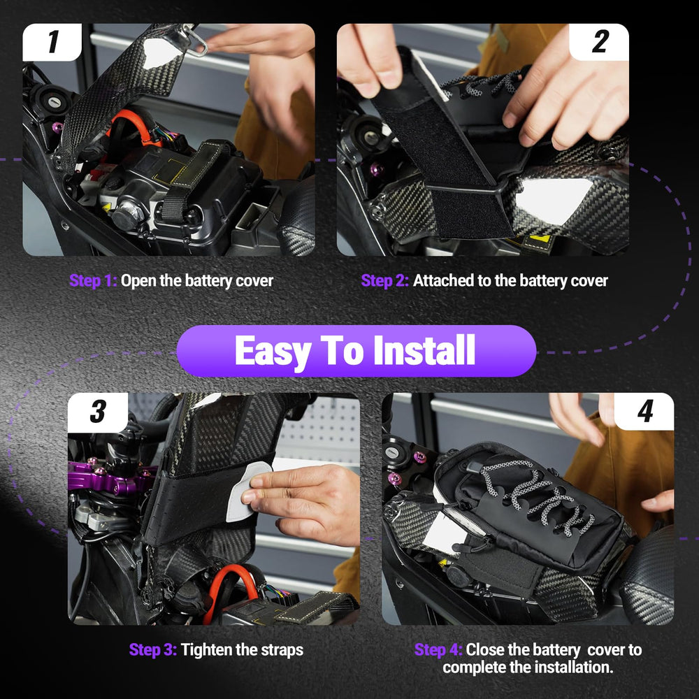 USTPO pouch next to smartphone showing compact size and capacity