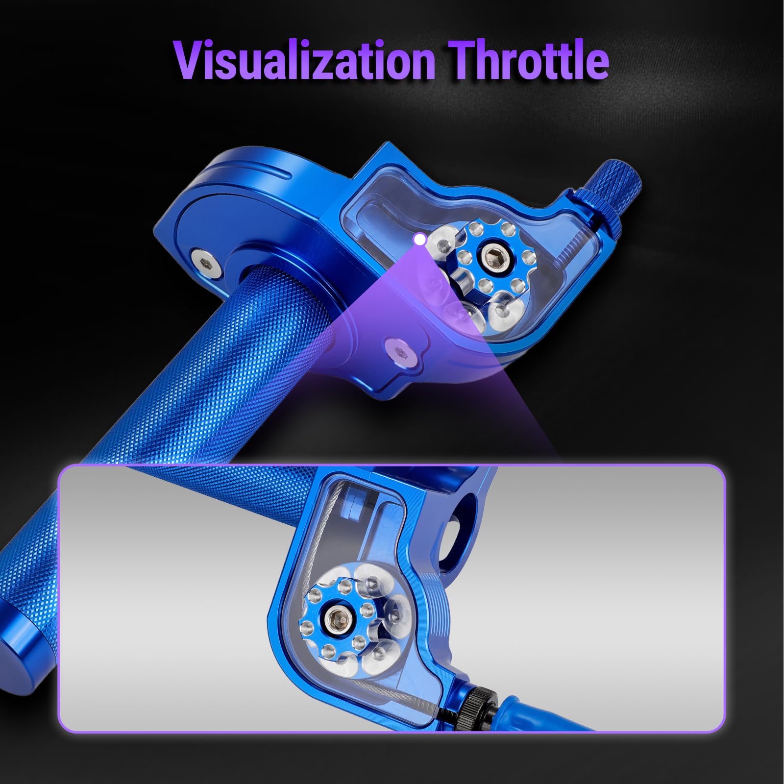 USTPO knurled grip close-up for better traction and control benefit