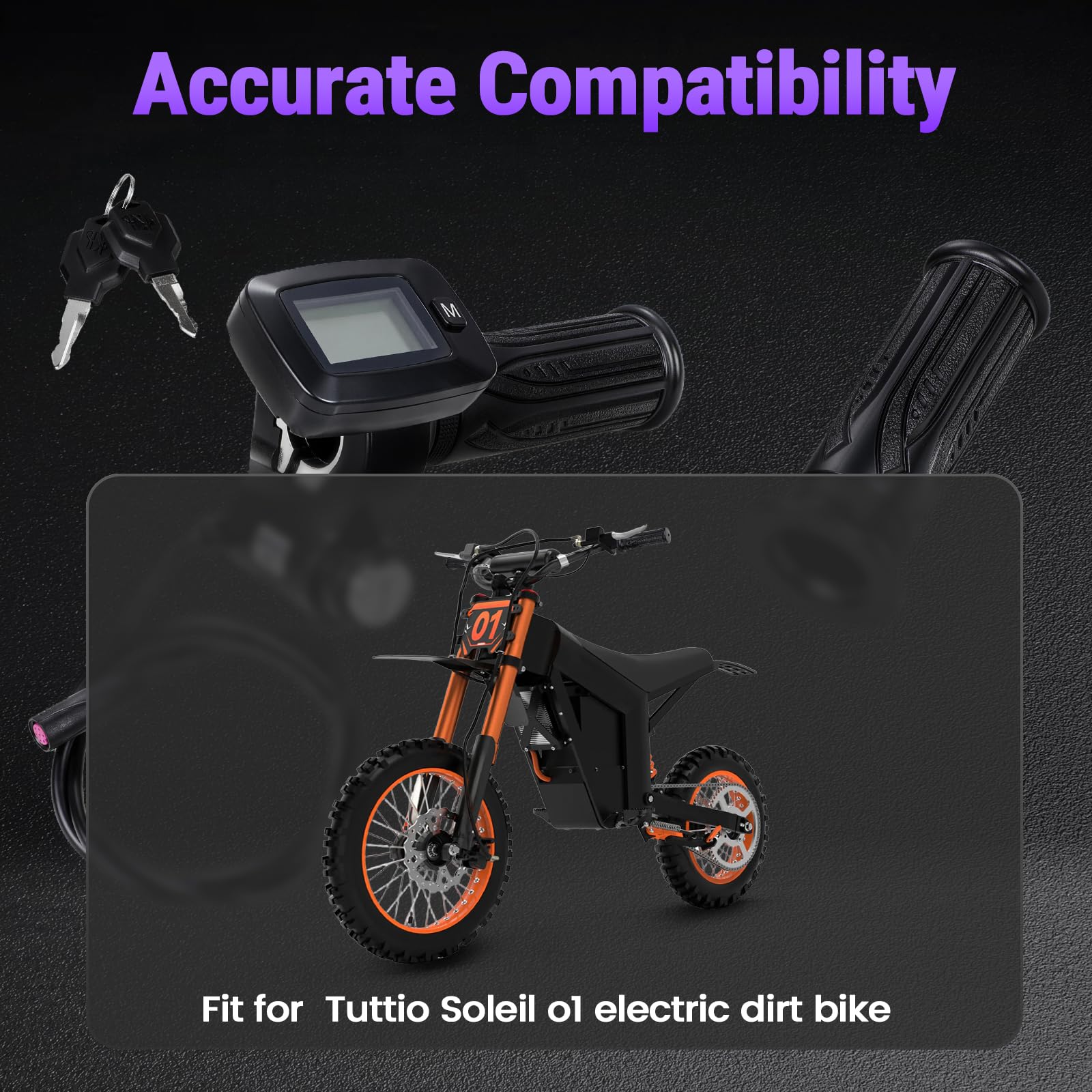 USTPO throttle mounted on handlebars illustrating ready-to-ride fitment