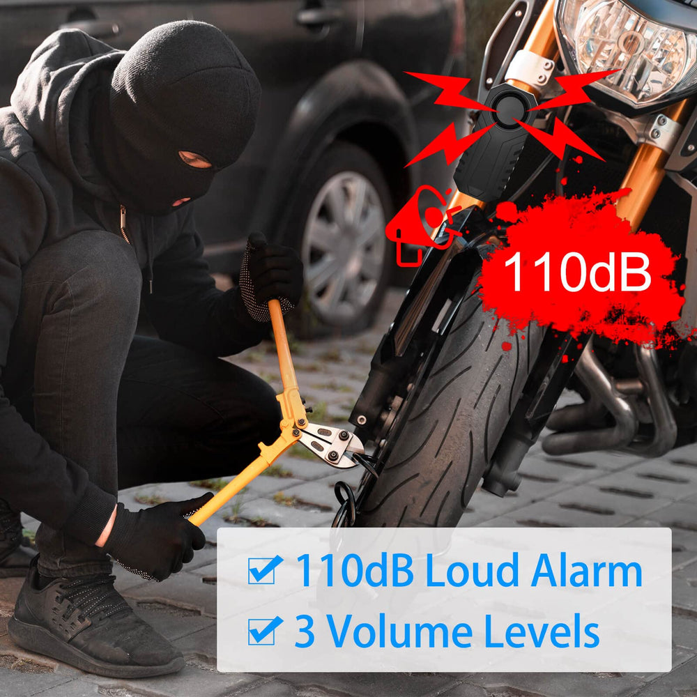 USUPERINK alarm mounted under an e-bike seat demonstrating hidden, secure placement