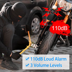 USUPERINK alarm mounted under an e-bike seat demonstrating hidden, secure placement